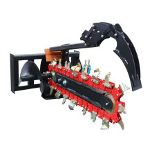 New Cheap Mini Skid Steer Loader Attachments Chainsaw Trencher for Ditching Planting